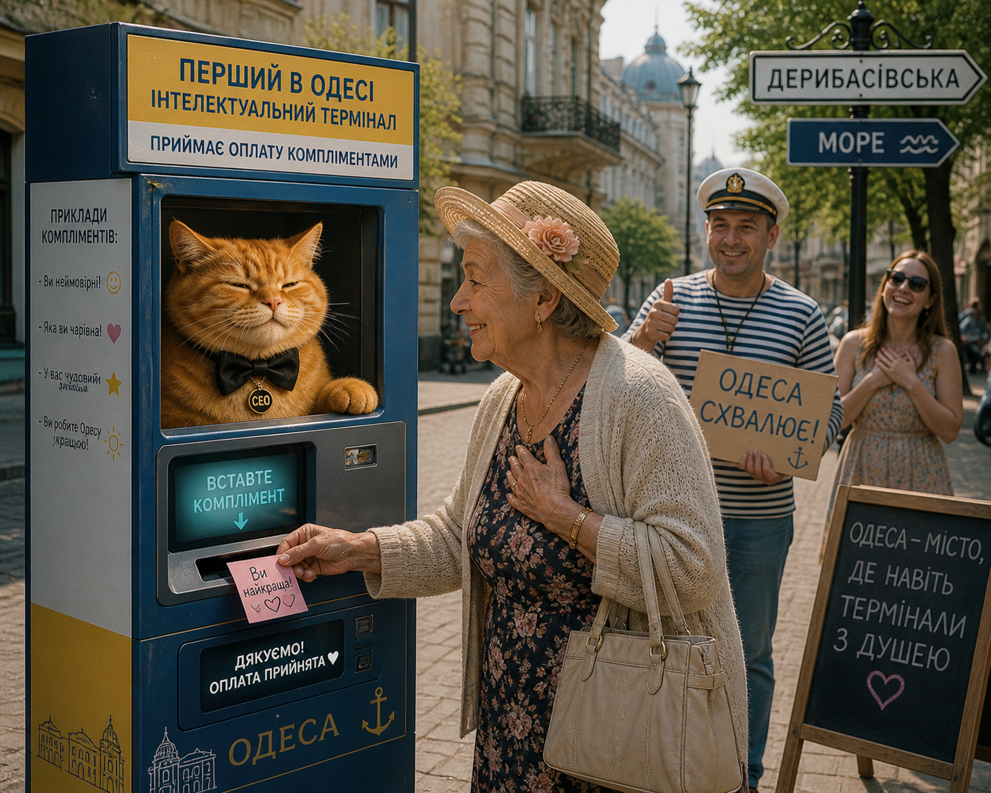 В Одесі з’явився перший «інтелектуальний» термінал: він приймає оплату компліментами