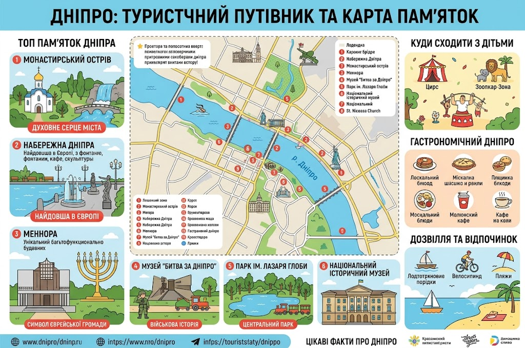 Куда сходить в Днепре: гид по главным локациям города Куда сходить в Днепре: гид по главным локациям города